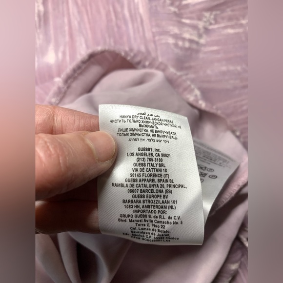 NWOT Marciano Flutter Sleeve Crushed Velvet Top - Picture 17 of 17